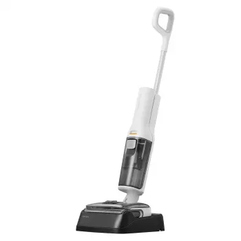Aspirador vertical Roborock F25 RT a bateria seco e húmido sem saco branco 2,5 Ah