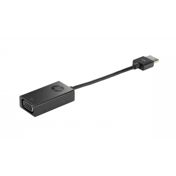 HP X1B84AA cabo adaptador de HDMI para VGA, HDMI tipo A (macho) para VGA (D-Sub) (fêmea), preto