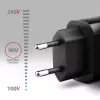 Axagon ACU-QC18 QC 3.0 1× saída carregador de parede 18W, interior, AC, preto