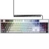 Teclado mecânico LORGAR Azar 514 branco com retroiluminação RGB, layout ENG