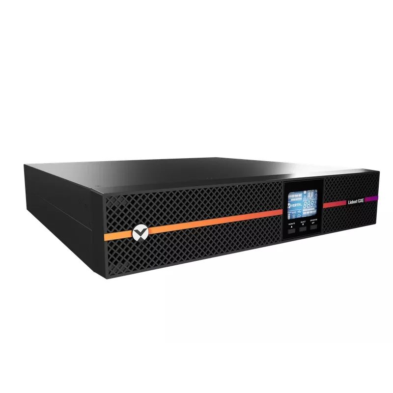 Fonte de alimentação ininterrupta (UPS) Vertiv Liebert GXE3-1000IRT2UXL de dupla conversão (Online) 1 kVA 900 W 8 saídas AC