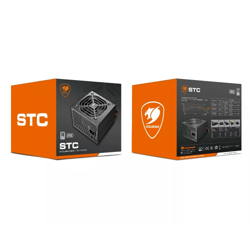 Fonte de alimentação COUGAR STC 600W ATX / 80 Plus 230V EU