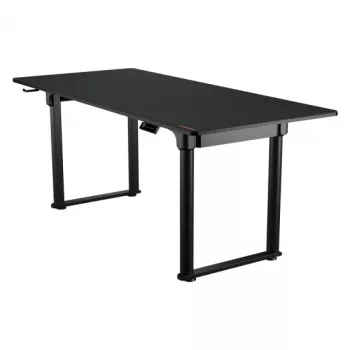 Secretária COUGAR Gaming E-GRAV 180 preta retangular fibra de carbono 180x80cm
