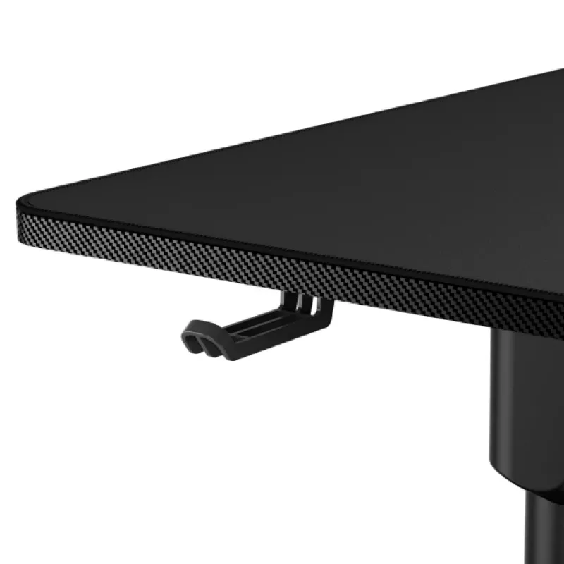 Secretária COUGAR Gaming E-GRAV 180 preta retangular fibra de carbono 180x80cm