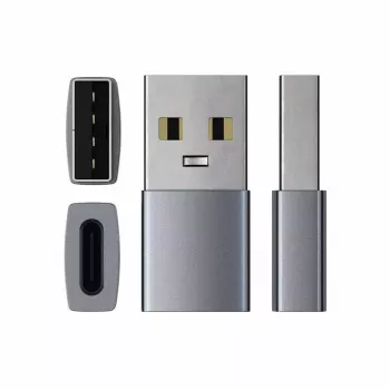 Adaptador de cabo Satechi ST-TAUCM USB-A para USB-C cinzento