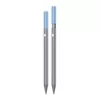 DEQSTER Pencil 2, tablet, Apple, azul, cinzento, Apple iPads desde 2018, cinzento, alumínio, policarbonato (PC), polioximetileno (POM)