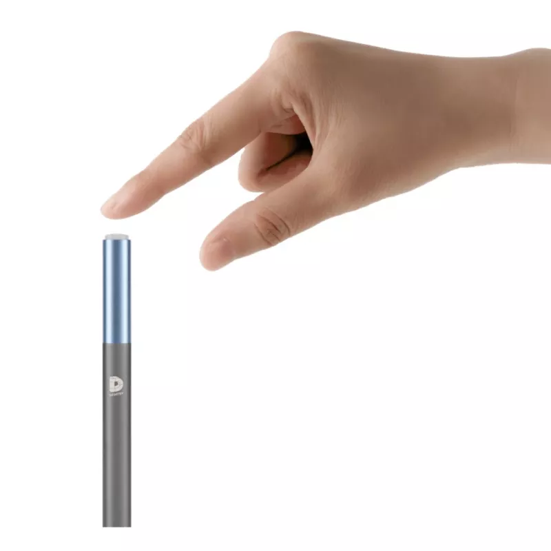 DEQSTER Pencil 2, tablet, Apple, azul, cinzento, Apple iPads desde 2018, cinzento, alumínio, policarbonato (PC), polioximetileno (POM)