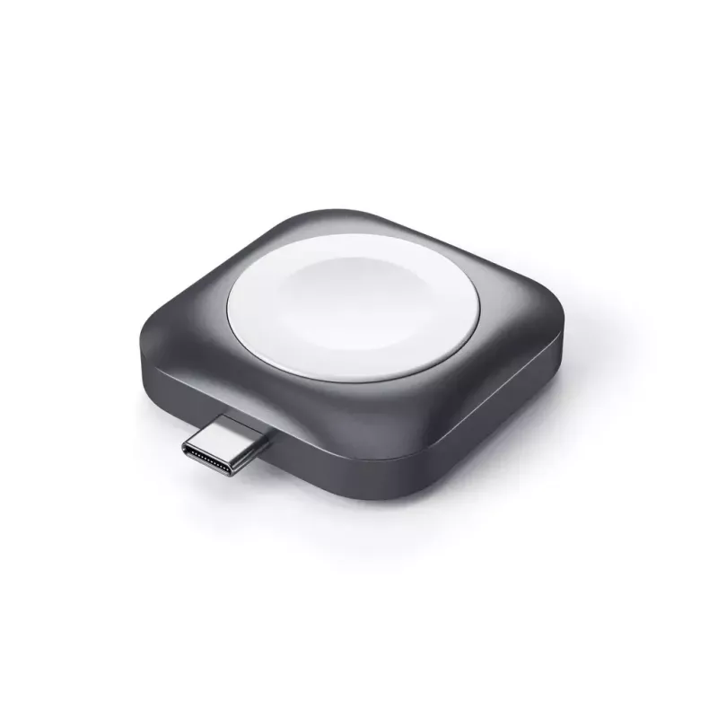Estação de carregamento Satechi ST-TCMCAWM Smartwatch preto prateado branco alumínio