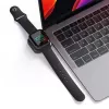 Estação de carregamento Satechi ST-TCMCAWM Smartwatch preto prateado branco alumínio
