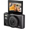 Easypix V64 Flip 20203 câmara digital compacta, 64 MP, vídeo 4K, ecrã rebatível de 3 polegadas, zoom digital 18x, WiFi