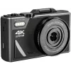 Easypix V64 Flip 20203 câmara digital compacta, 64 MP, vídeo 4K, ecrã rebatível de 3 polegadas, zoom digital 18x, WiFi