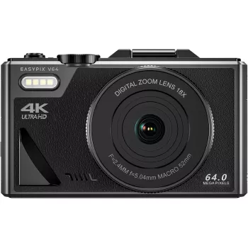 Máquina fotográfica digital compacta EASYPIX V64 Flip 20203 — 16 MP, vídeo 1080p