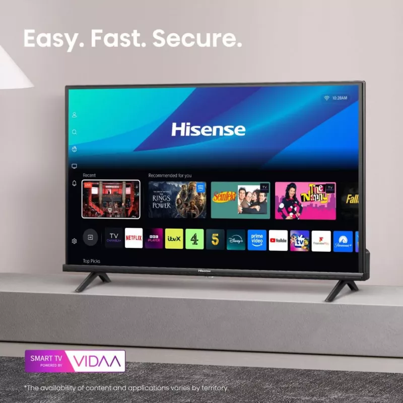Hisense 40A4Q 101,6 cm (40 polegadas) Full HD Smart TV Wi-Fi preto 200 cd/m²