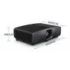 BenQ W2720i 9H.JSX77.57E projetor DLP para cinema em casa, 4K, 4 LED, 3D, 2500 lúmenes