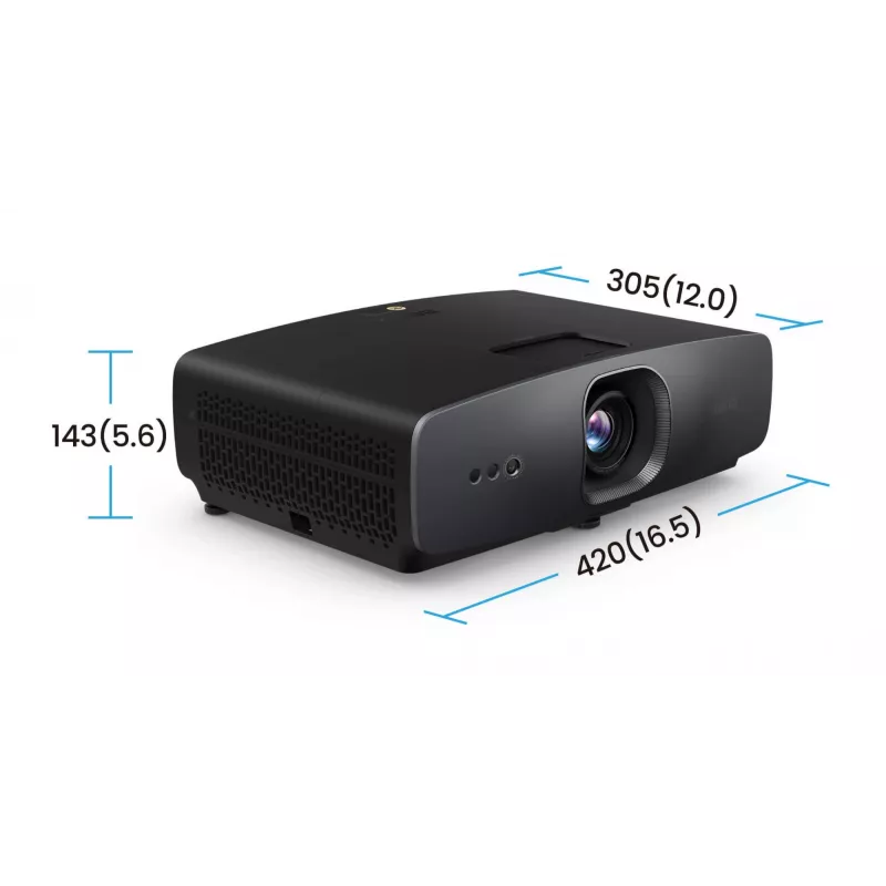 BenQ W2720i 9H.JSX77.57E projetor DLP para cinema em casa, 4K, 4 LED, 3D, 2500 lúmenes