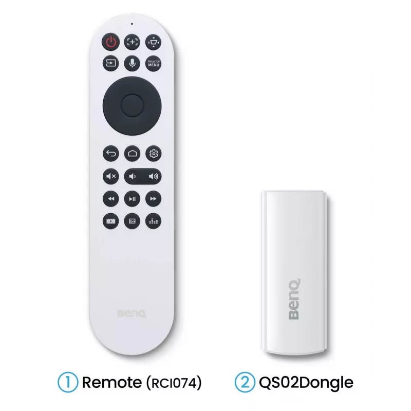 BenQ W2720i 9H.JSX77.57E projetor DLP para cinema em casa, 4K, 4 LED, 3D, 2500 lúmenes