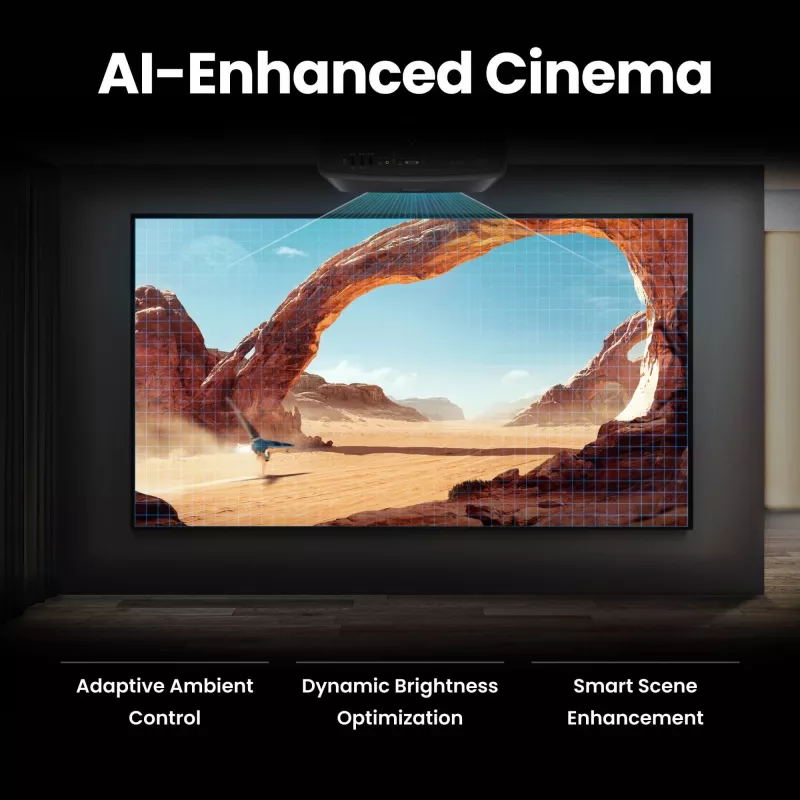 BenQ W2720i 9H.JSX77.57E projetor DLP para cinema em casa, 4K, 4 LED, 3D, 2500 lúmenes