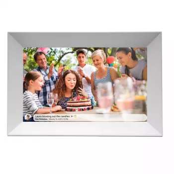 Moldura digital Denver PFF-1063WHITE 10,1 polegadas ecrã tátil Wi-Fi 1920x1080
