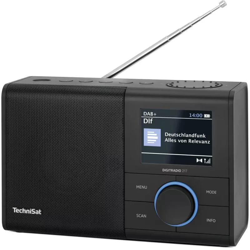Rádio portátil TechniSat DIGITRADIO 217 analógico e digital DAB+ FM
