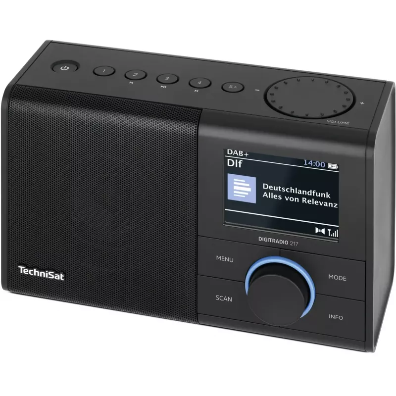 Rádio portátil TechniSat DIGITRADIO 217 analógico e digital DAB+ FM