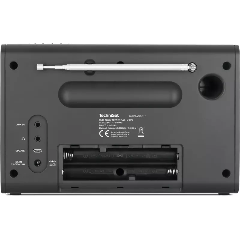 Rádio portátil TechniSat DIGITRADIO 217 analógico e digital DAB+ FM