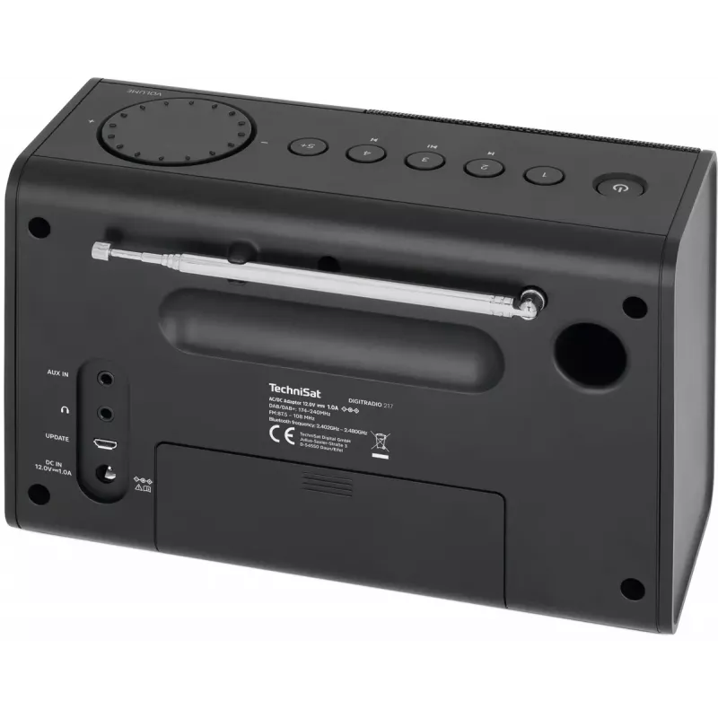 Rádio portátil TechniSat DIGITRADIO 217 analógico e digital DAB+ FM