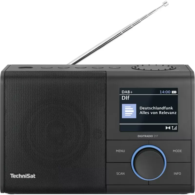 Rádio portátil TechniSat DIGITRADIO 217 analógico e digital DAB+ FM