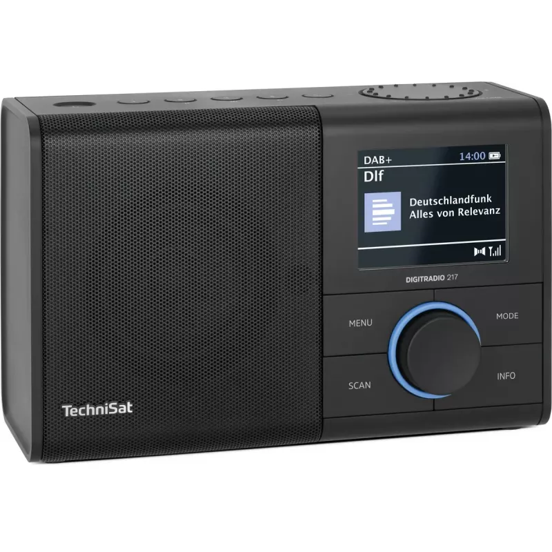 Rádio portátil TechniSat DIGITRADIO 217 analógico e digital DAB+ FM