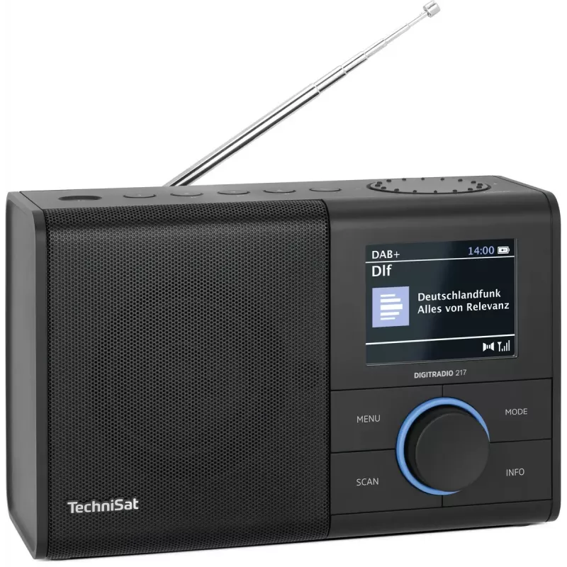 Rádio portátil TechniSat DIGITRADIO 217 analógico e digital DAB+ FM