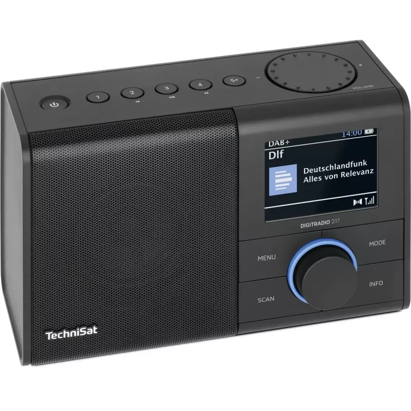 Rádio portátil TechniSat DIGITRADIO 217 analógico e digital DAB+ FM