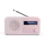 Rádio portátil Sharp DR-P420 sintonizador digital DAB DAB+ FM rosa