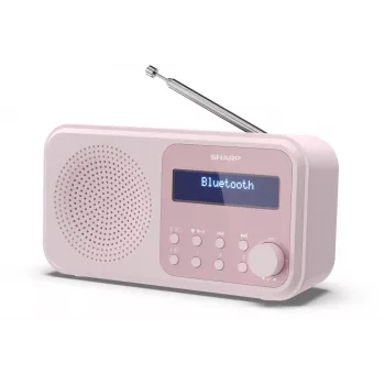 Rádio portátil Sharp DR-P420 sintonizador digital DAB DAB+ FM rosa
