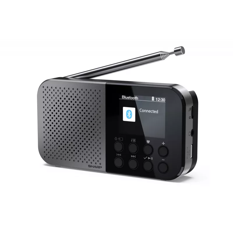 Rádio pessoal Sharp DR-P520 sintonizador digital DAB DAB+ FM