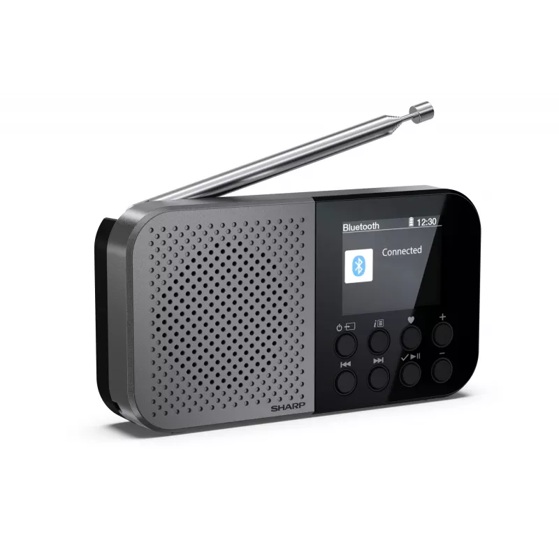 Rádio pessoal Sharp DR-P520 sintonizador digital DAB DAB+ FM