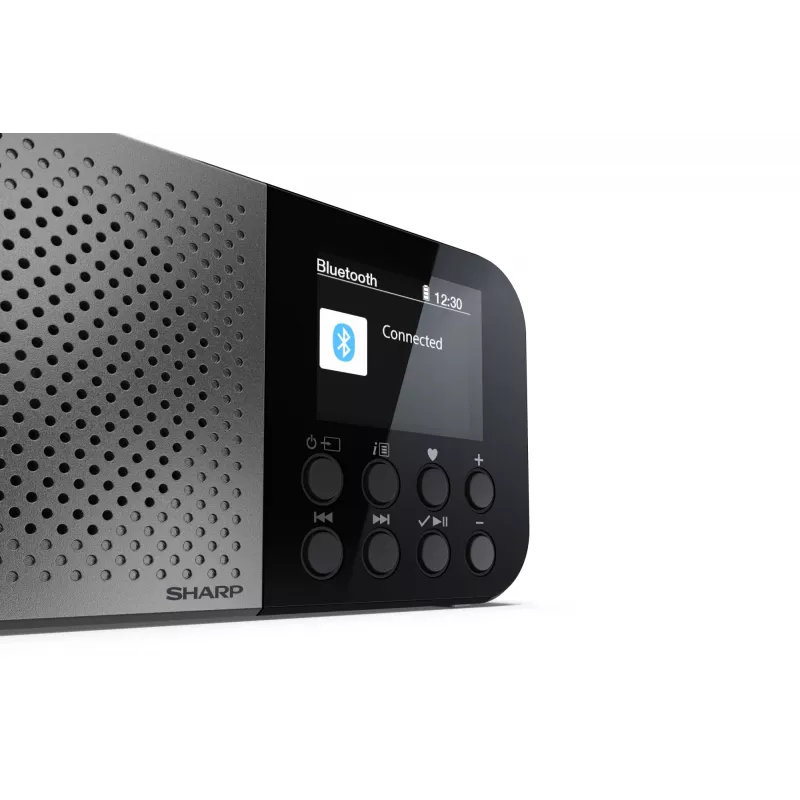 Rádio pessoal Sharp DR-P520 sintonizador digital DAB DAB+ FM
