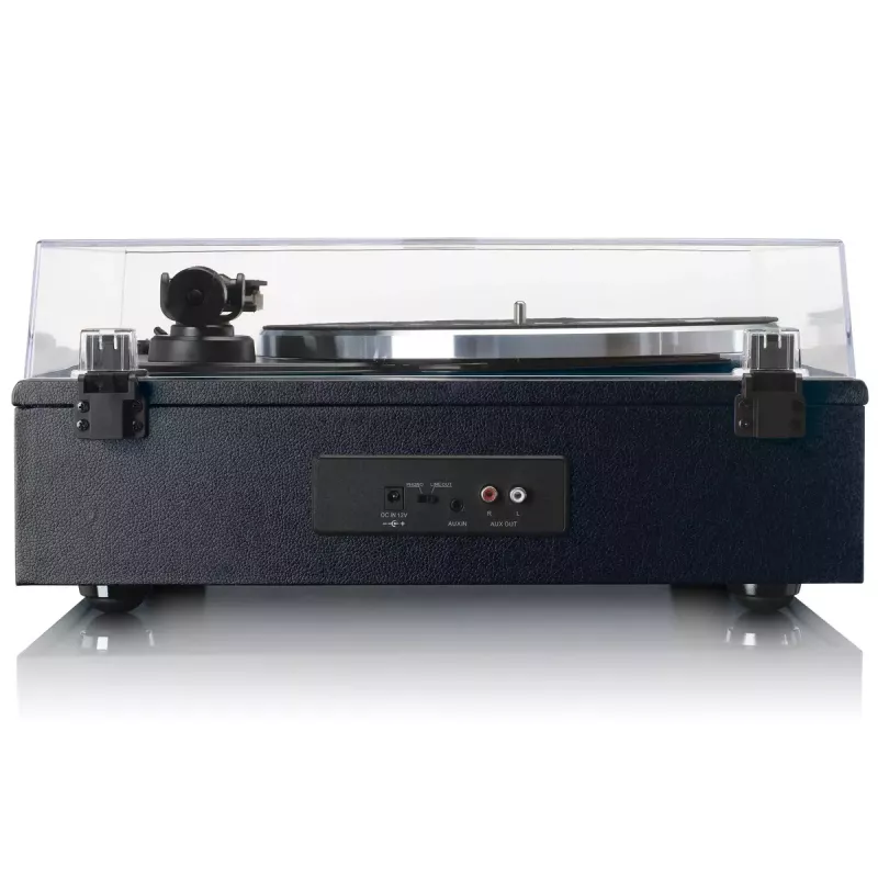 Lenco LS-430BK gira-discos de correia com 4 altifalantes integrados, Bluetooth, 40 W, 33/45 rpm, preto