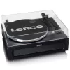 Lenco LS-430BK gira-discos de correia com 4 altifalantes integrados, Bluetooth, 40 W, 33/45 rpm, preto