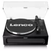 Lenco LS-430BK gira-discos de correia com 4 altifalantes integrados, Bluetooth, 40 W, 33/45 rpm, preto