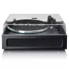 Lenco LS-430BK gira-discos de correia com 4 altifalantes integrados, Bluetooth, 40 W, 33/45 rpm, preto