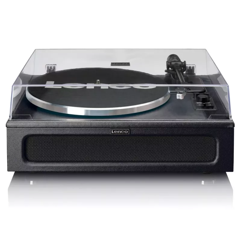 Lenco LS-430BK gira-discos de correia com 4 altifalantes integrados, Bluetooth, 40 W, 33/45 rpm, preto