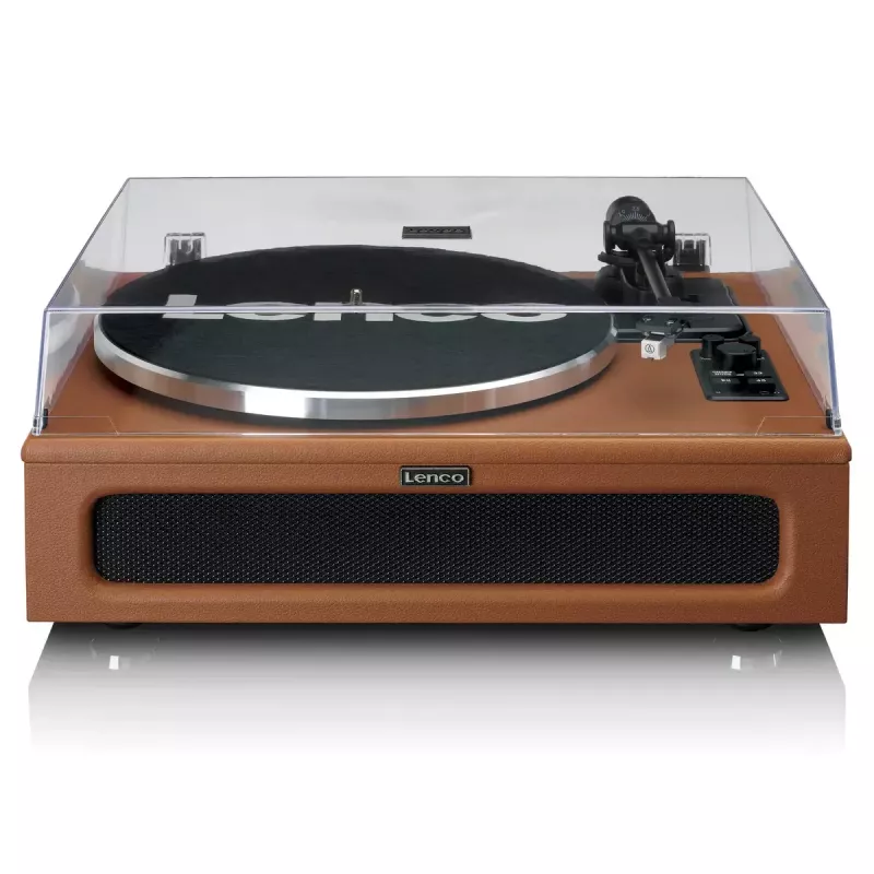 Gira-discos de áudio com transmissão por correia Lenco LS-430BN Castanho Manual 3-4 g de força de apoio