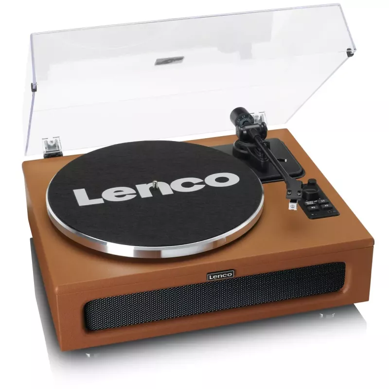 Gira-discos de áudio com transmissão por correia Lenco LS-430BN Castanho Manual 3-4 g de força de apoio