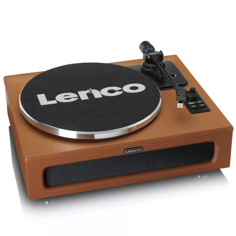 Gira-discos de áudio com transmissão por correia Lenco LS-430BN Castanho Manual 3-4 g de força de apoio