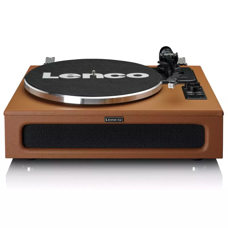 Gira-discos de áudio com transmissão por correia Lenco LS-430BN Castanho Manual 3-4 g de força de apoio