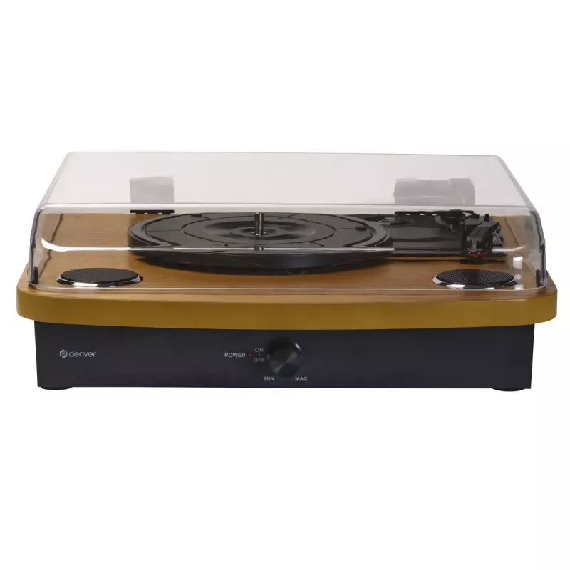 Gira-discos semiautomático Denver VPL-230LW Preto Madeira 2W RMS