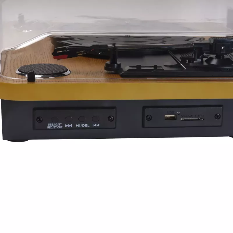 Gira-discos semiautomático Denver VPL-230LW Preto Madeira 2W RMS