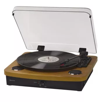 Gira-discos semiautomático Denver VPL-230LW Preto Madeira 2W RMS