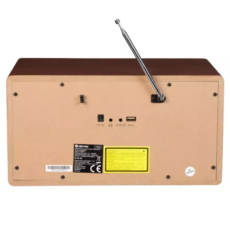 Leitor de CD pessoal Denver MDA-525DW 10 W DAB+ FM