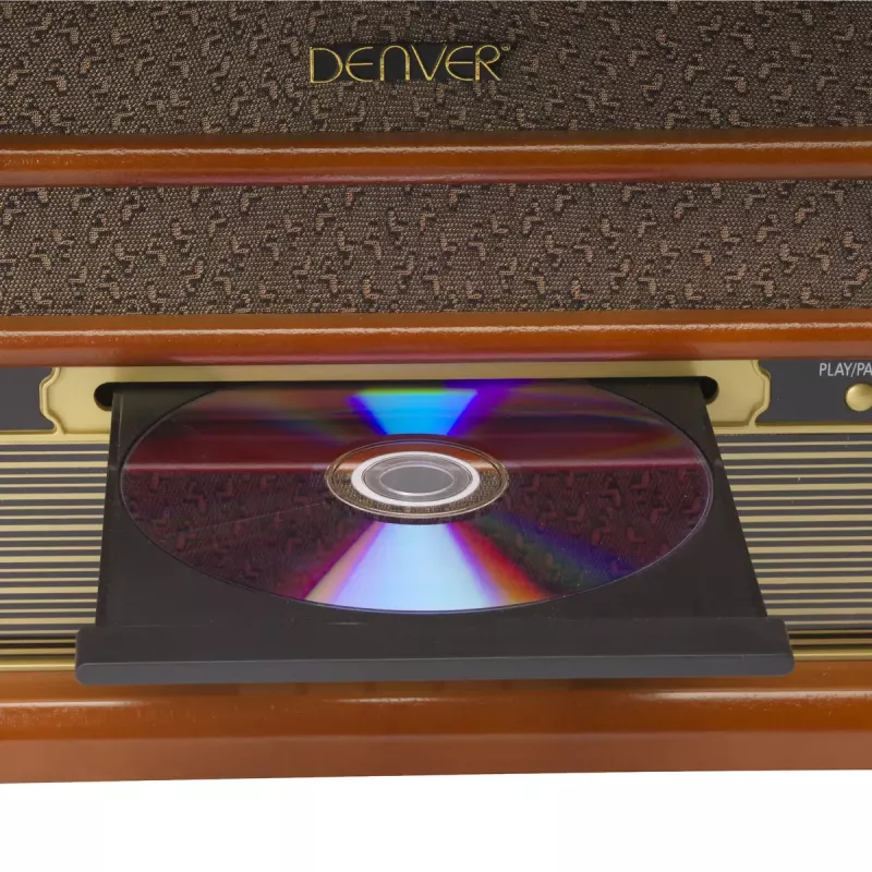 Gira-discos Denver MRD-51 Castanho
