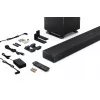 Sharp HT-SBW53121(BK) barra de som 3.1.2 com subwoofer sem fios, preta